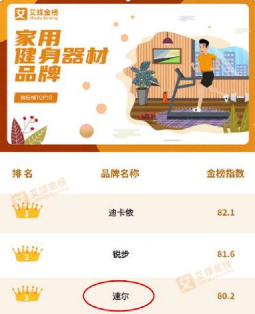 B体育《家用健身器材品牌排行榜TOP10》SOLE速尔跻身榜单前三(图2)